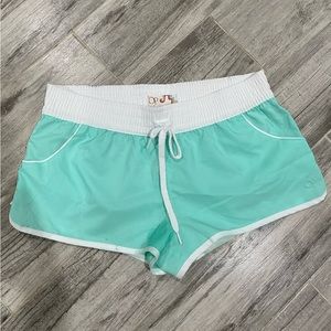 Woman’s / Juniors Teal OP bathing suit bottom shorts with pockets